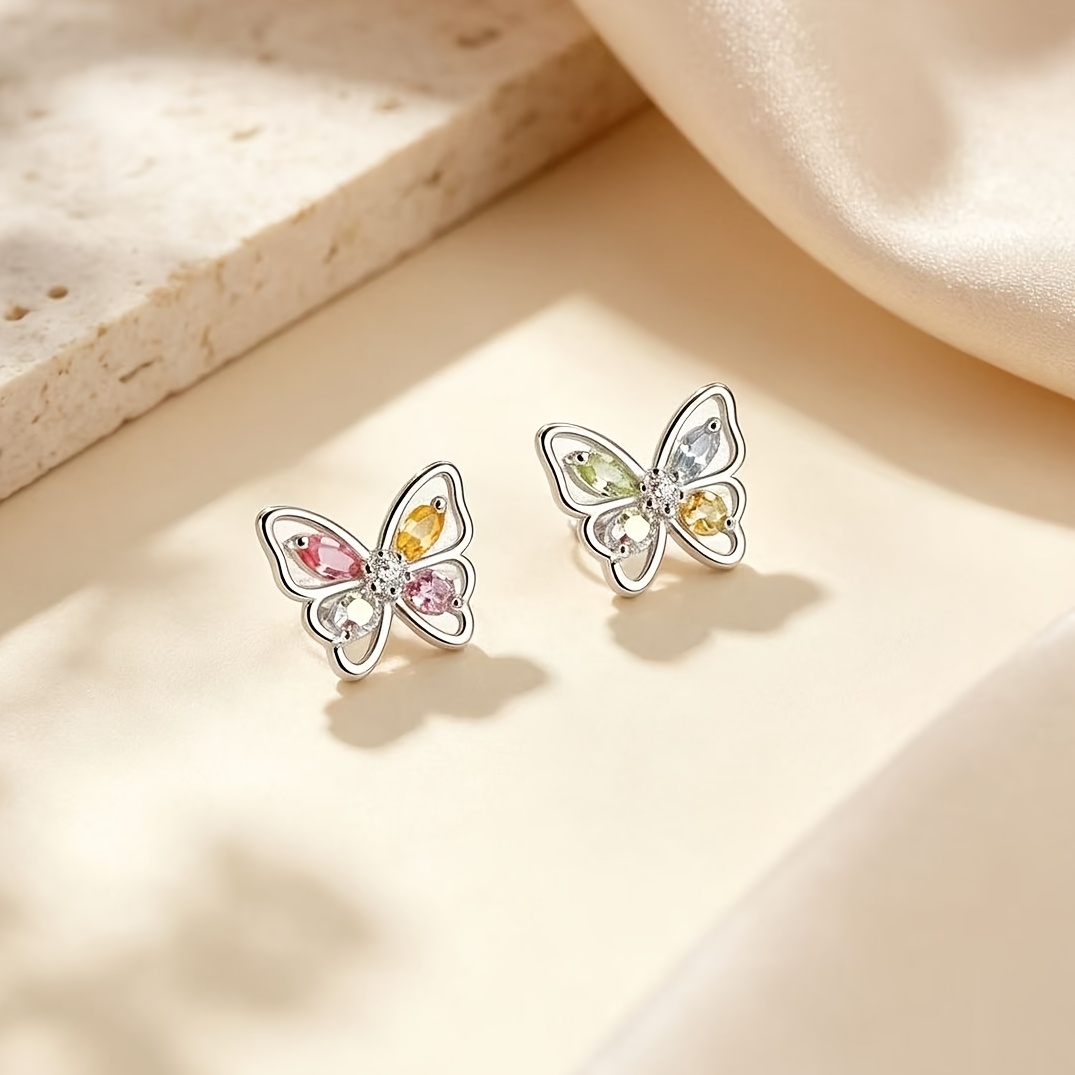 Sweet Colored Butterfly Earrings — Daily Wear
