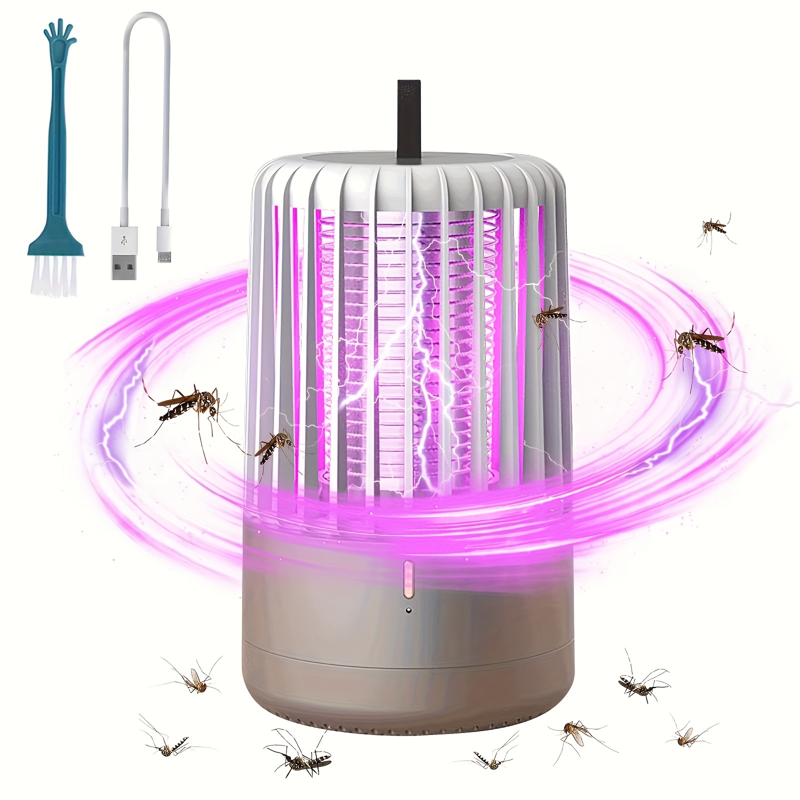 

Bug Zapper, Indoor & Outdoor 2 In 1 Mosquito Zapper, Electric Indoor Bug Zapper, Plug In Effective Mosquito Trap & Mosquito Killer & Mosquito Lamp Fly Zapper For Home Garden Backyard