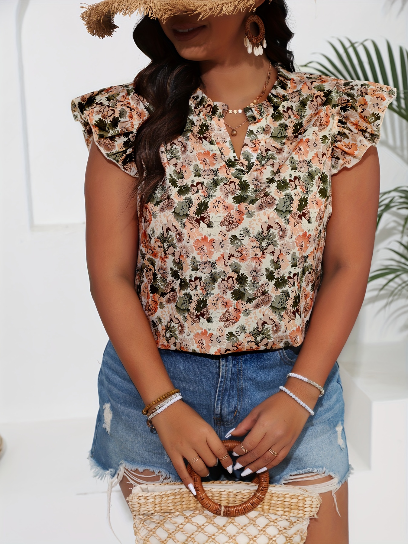 Womens plus blouses sold on temu united states