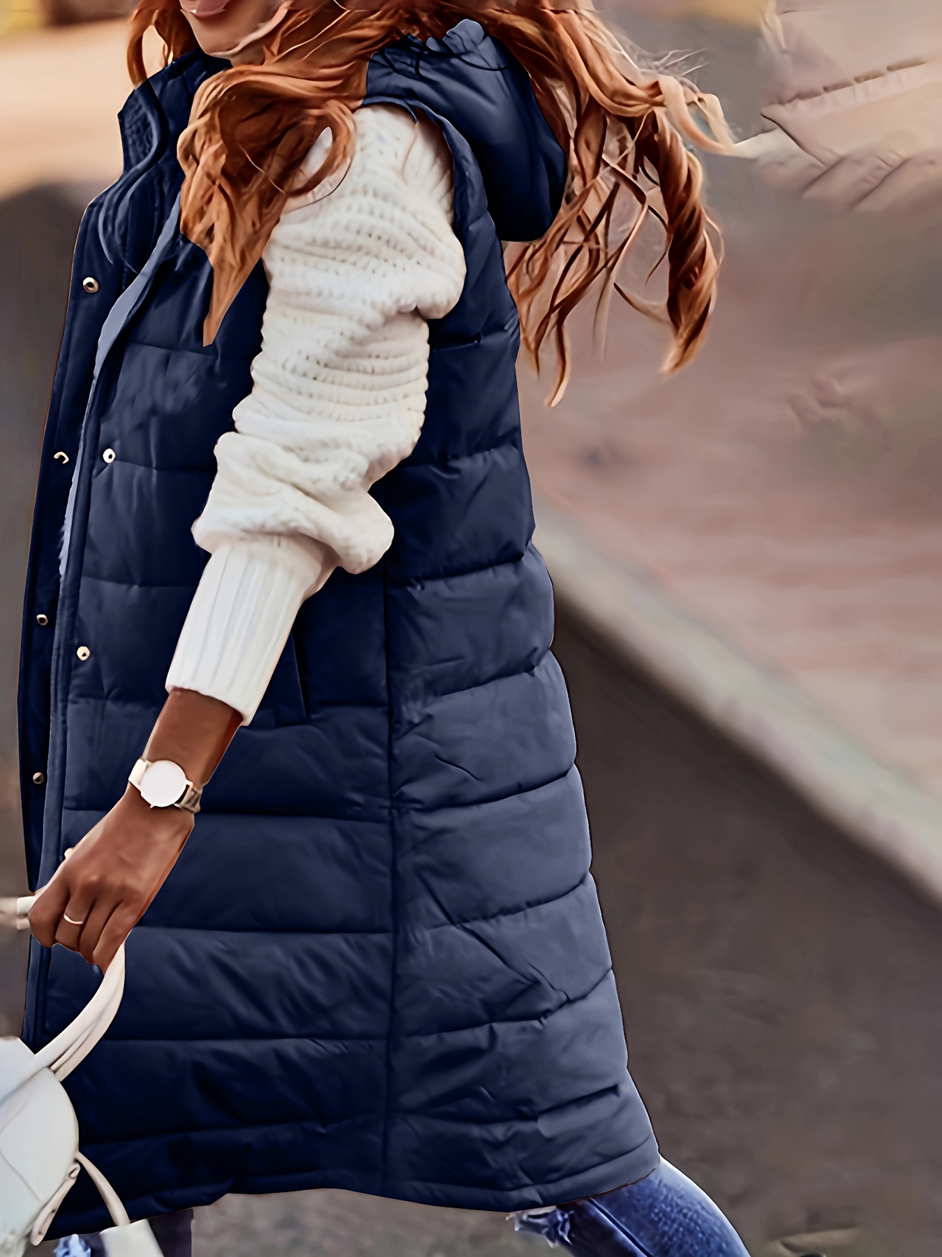 damen plus größe winterquiltjacke weste langärmelig rot Temu Germany