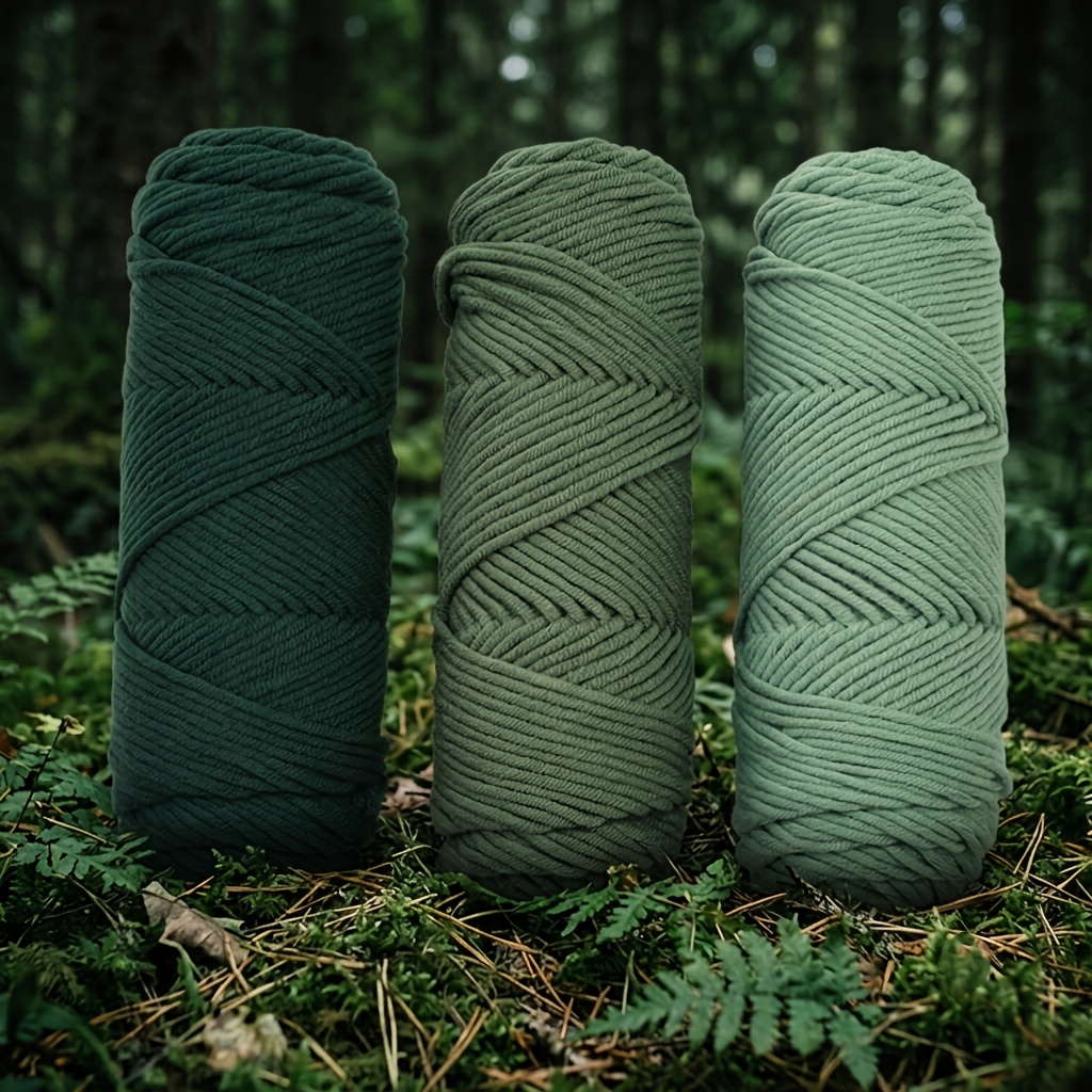TEMU 3pcs 300g Premium Wool Yarn With Halloween & Color Palettes, 8-ply Thick Wool Thread. (3pcs/300g/10.59oz)perfect For Beginners.diy Hand-knitting