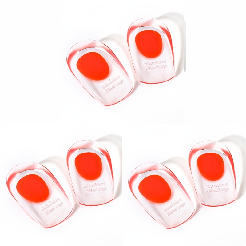 TEMU 3 Paires de Semelles de Talon en Silicone Absorption des Chocs Confort Semelle Intérieure
