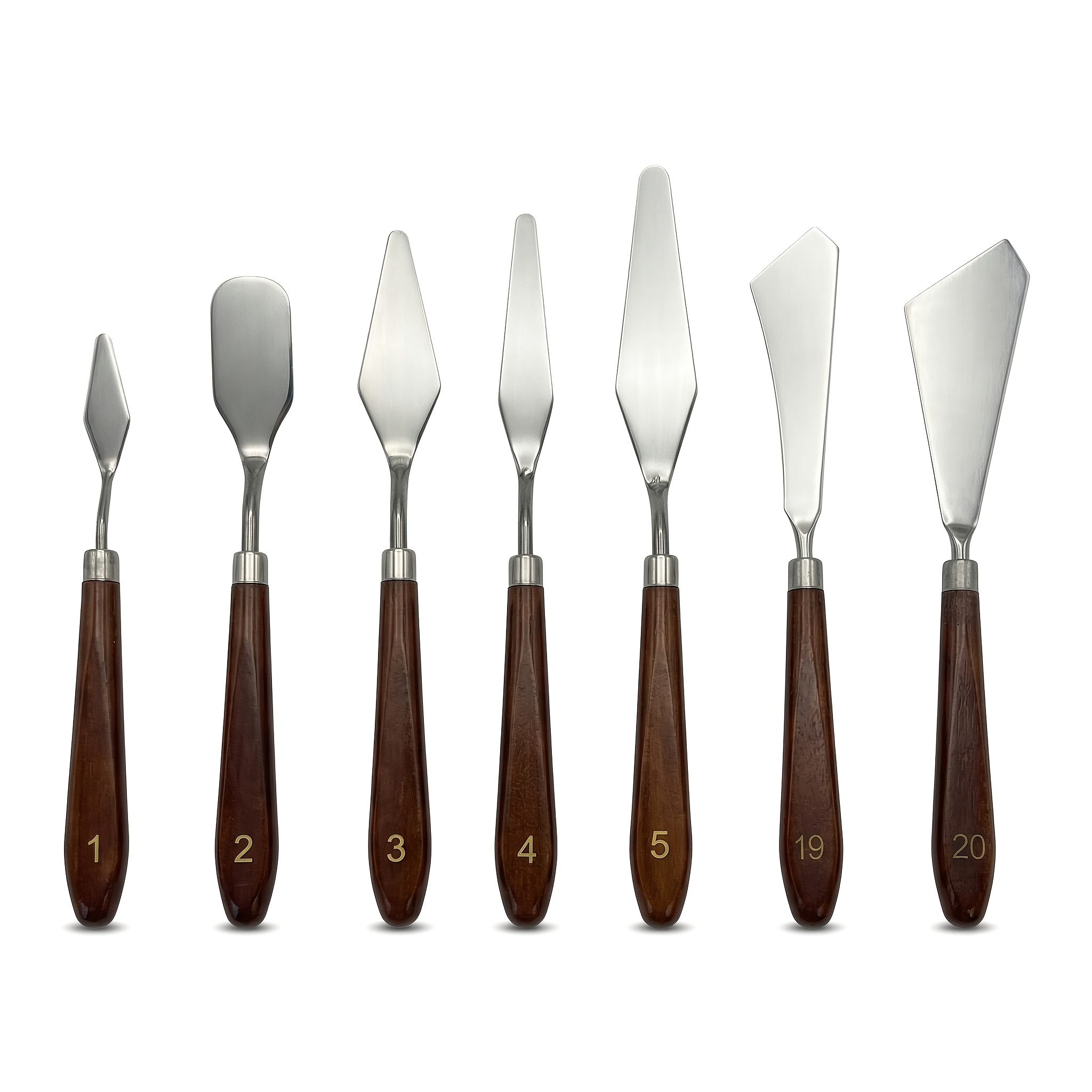 7pcs Versatile Art Spatula Collection - Perfect For Blending Colors, Sculpting Clay & Mural Art - Must-have Tools For Crafts