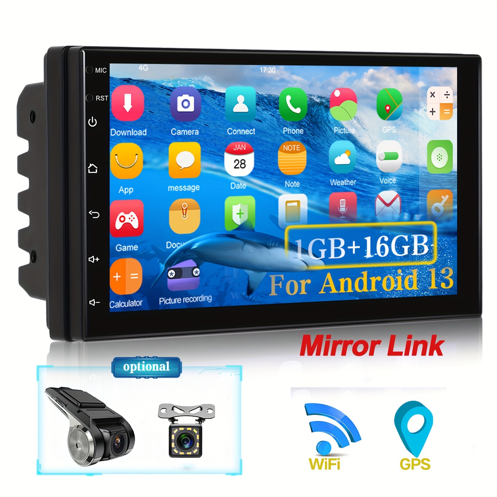 Touch Screen Wifi For Android Car Dvd Radio Universal Gps Rear