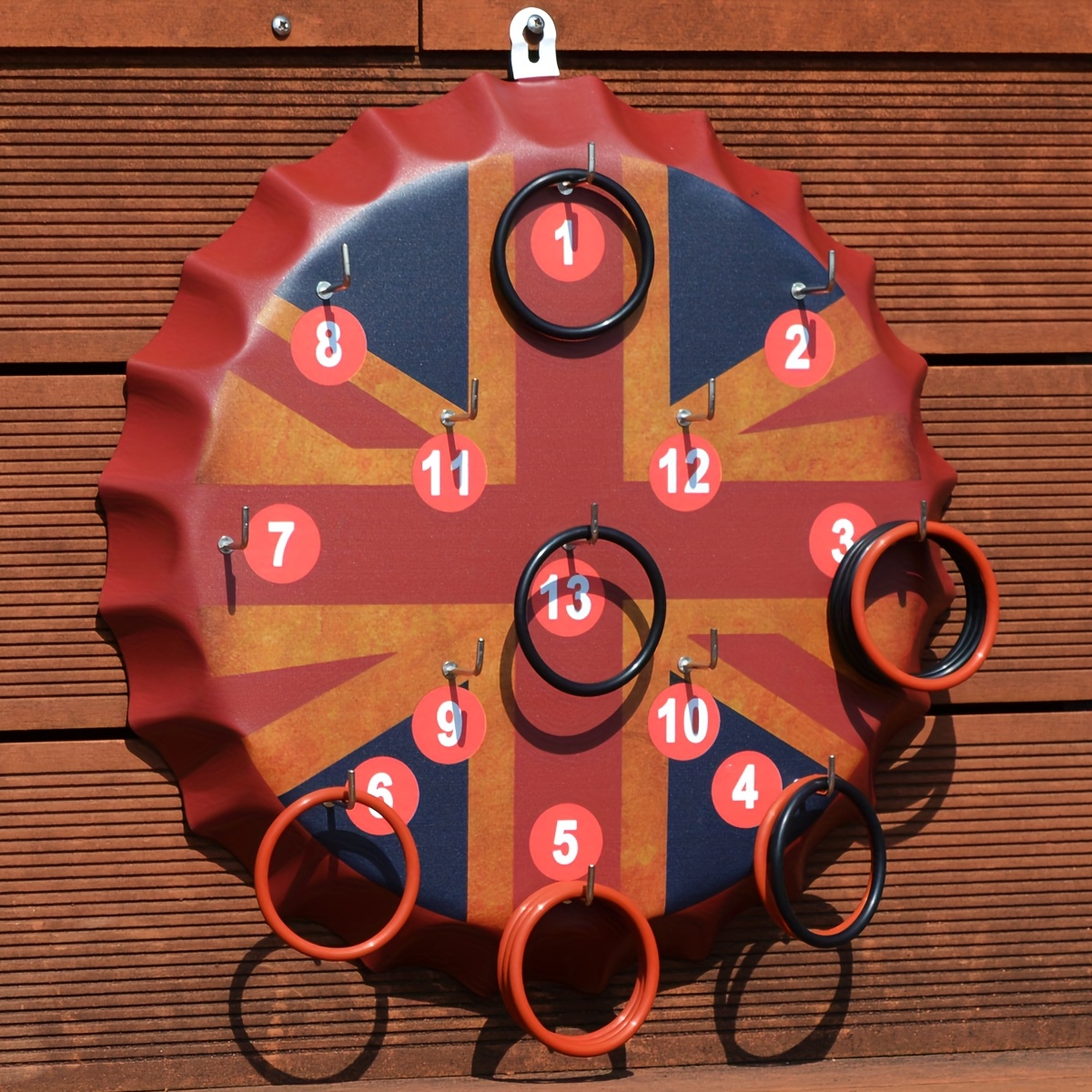 Ringer Darts Toss Game - Indoor Outdoor Hook Ring Toss Set, Hook Ring Toss Game - Yard Hooky Ring Tossing Games - Hookie Wall Game Indoor & Outdoor Family Fun - Home, Party, Office, Camping & Backyard Games.