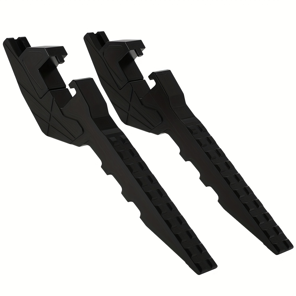 E-shop Pedalverlängerungen, kompatibel mit Metall-Fußrastenverlängerung, Fußrastenverlängerung für Beifahrer, 38-55 mm Einstellbereich für die meisten
