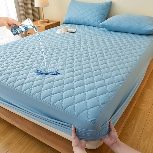 1pc high quality mattress protective cover soft breathable cooling machine washable fitted for twin full queen king beds no pillowcase essential for minimalist bedding