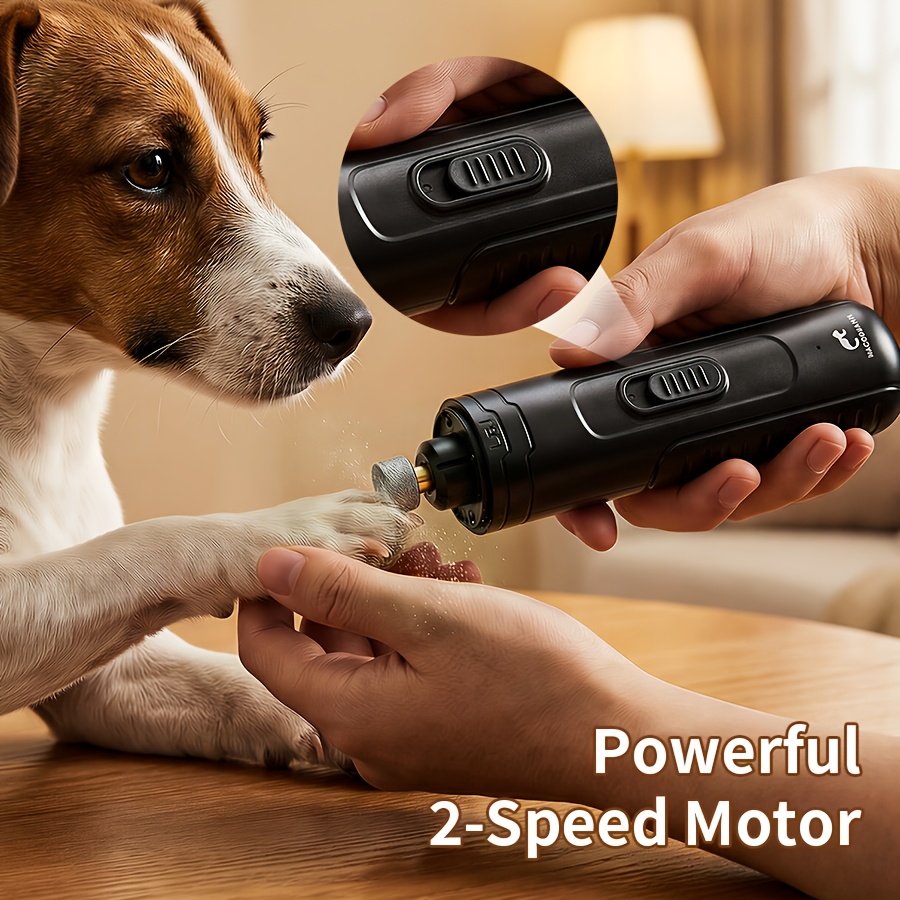 Dog Nail Grinder with 3 LED Lights and USB Rechargeable