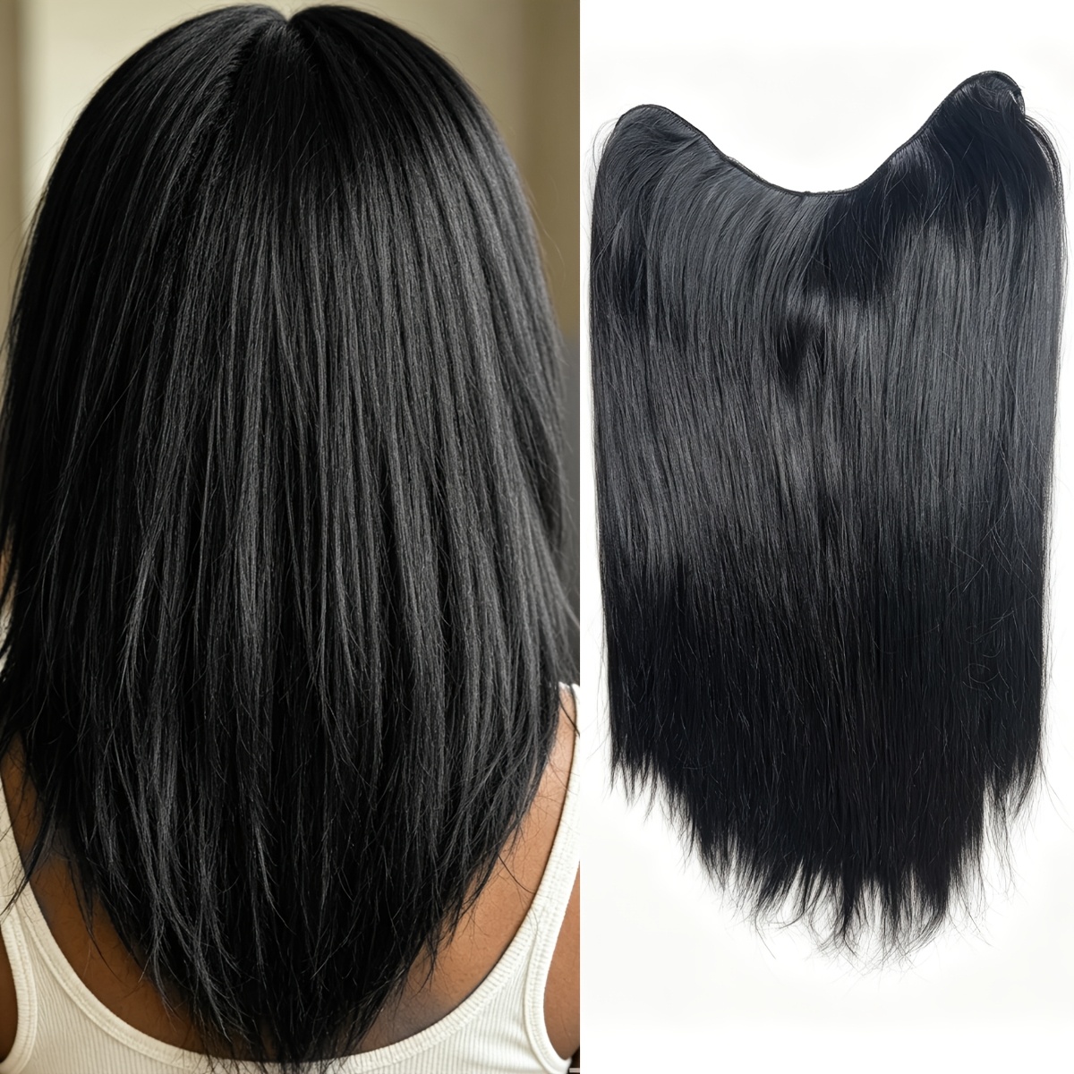 clip in extension sold on Temu United States