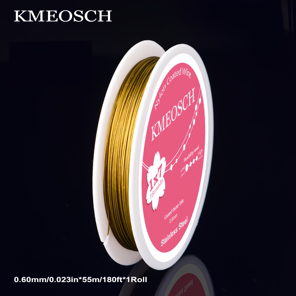KMEOSCH Stainless Steel Beading Wire for Jewelry Making