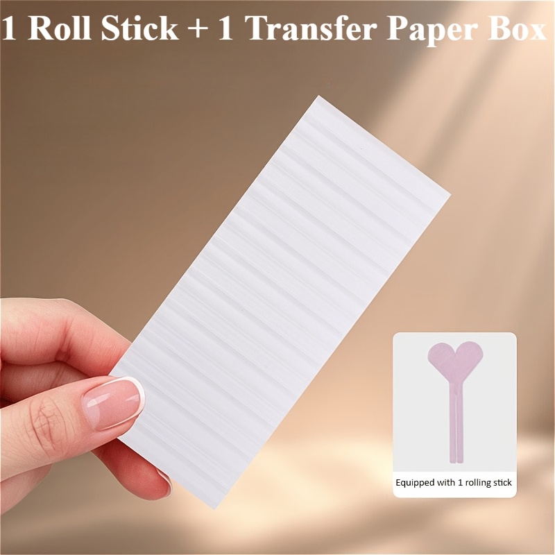 TEMU 1 Set/2 Stück Nagel Transfer Papier Aufbewahrungsbox Set: Enthält 10-Fächer Box und 1 Rollstab, tragbarer Desktop Organizer für Maniküre Sticker