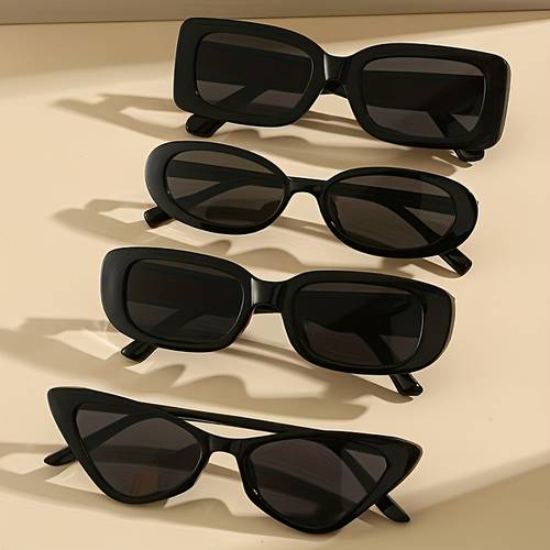 imagen del artículo 4 piezas unisex retro moda, gafas decorativas, set