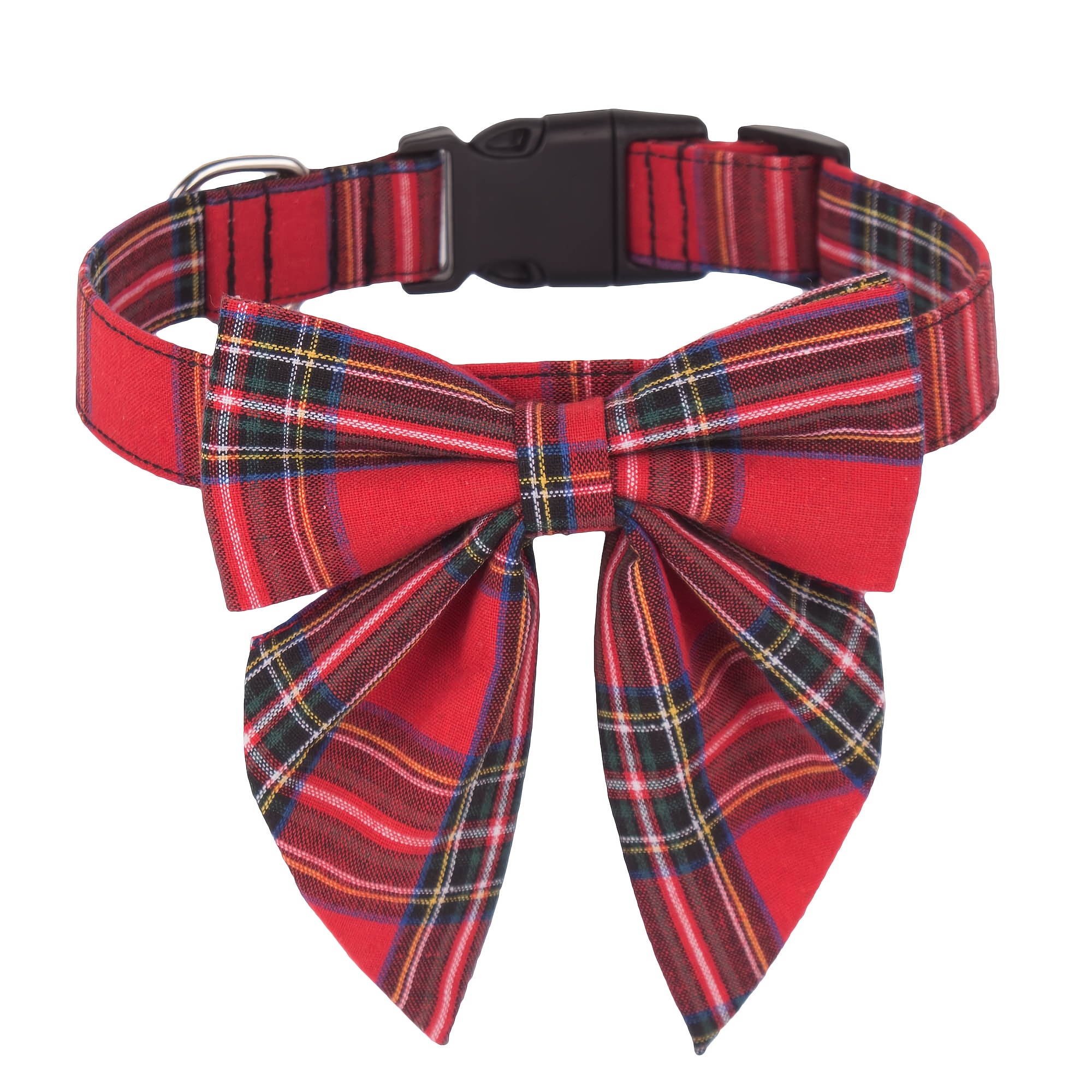 TEMU Pet Bow Tie Dog Collar, Adjustable Size, Dog Bow Tie Bow Collar, Classic Bow Dog Collar For Medium To Large Dogs