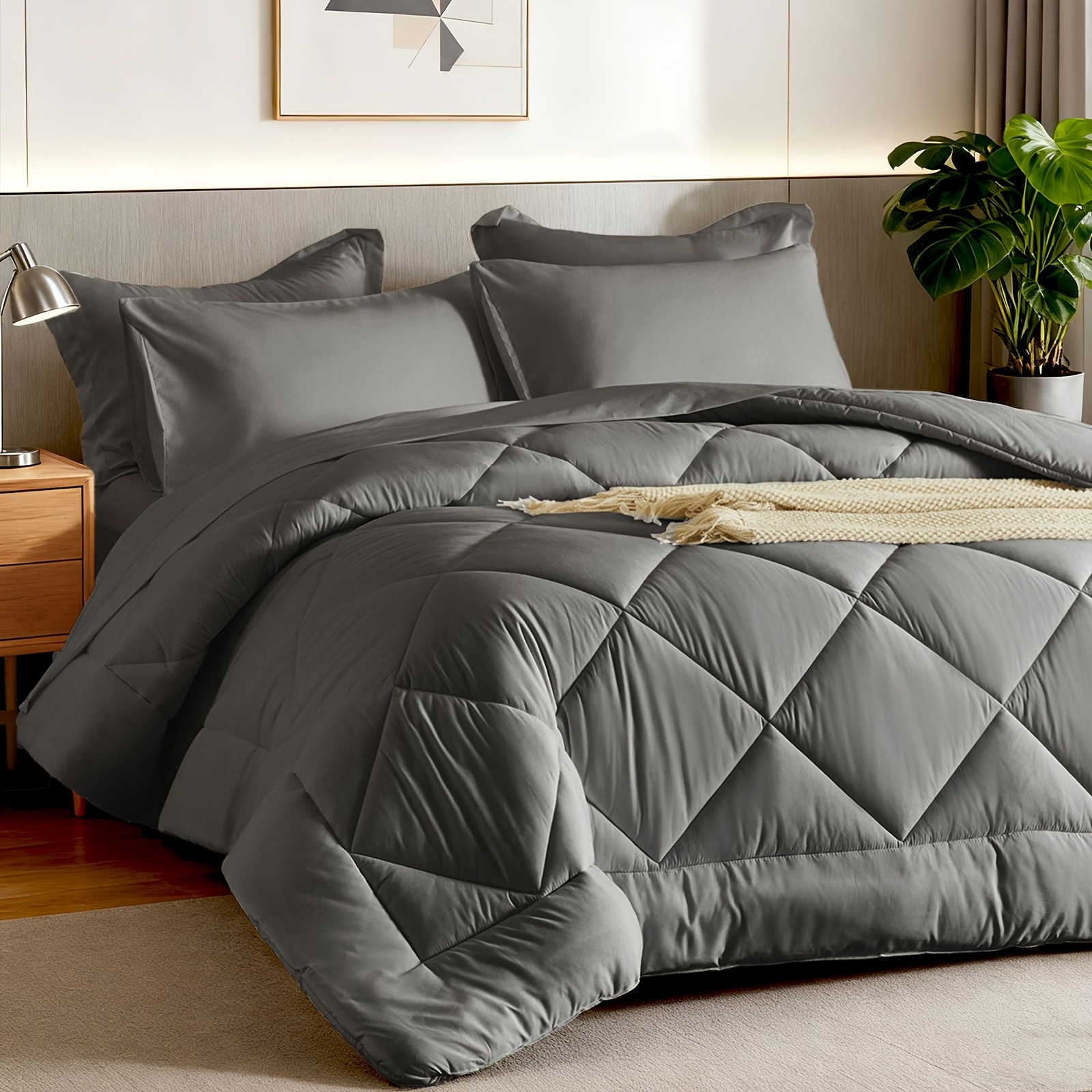 1000 7pcs 5pcs Queen Quilted Checkered