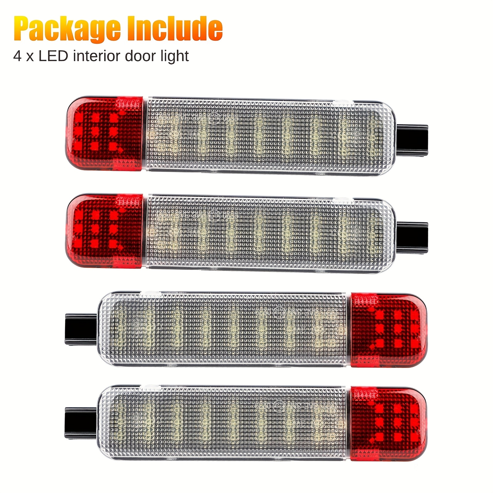 TEMU 2/4pcs Led Door Courtesy Light For Chevy For Sierra , Without Battery