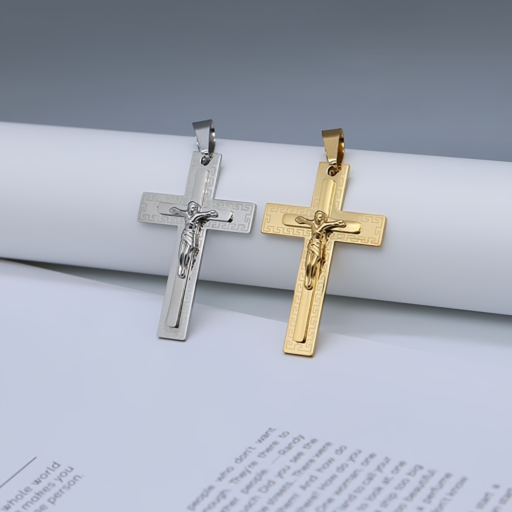 Men's Fashion Patterned Handmade Cross Necklace