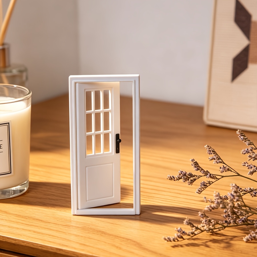 Miniature Door Frame Ornament, Small Window Display Decoration, Festive Scene Setting Miniature Ornament, Frame Model