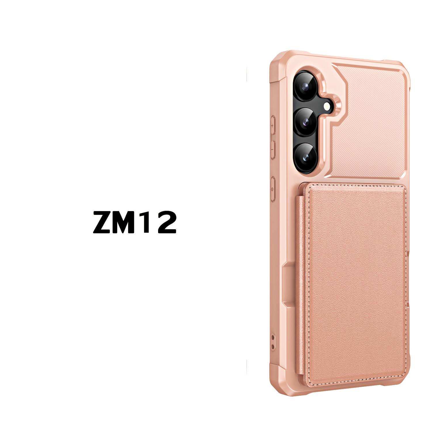 TEMU Phone Case - All-inclusive Drop-proof Business Lightweight Card Holder Phone Case For S25 Series Magnetic Card Holder Phone Case | S24 Full