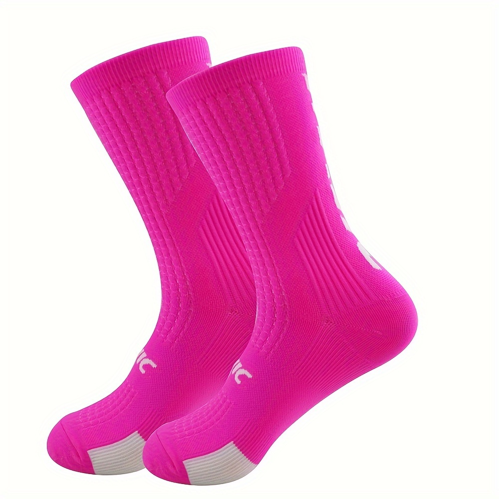 E-shop 1 Paar neue einfarbige Fahrradsocken, Fußballsocken, Basketballsocken, Yogasocken, Sportsocken, Outdoor-Sportsocken