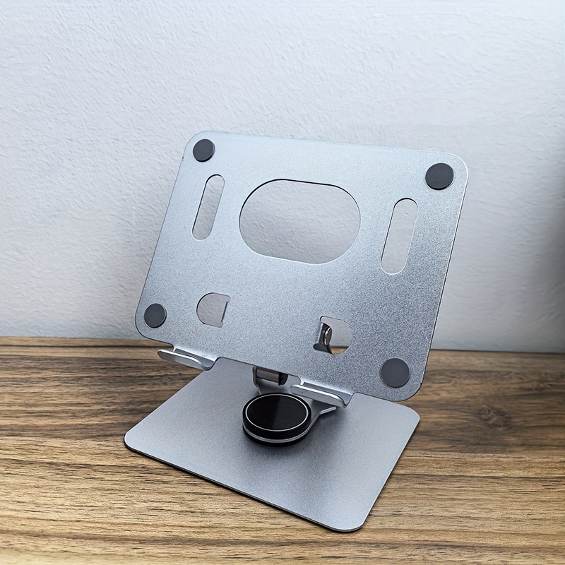 TEMU 360 Degree Rotating Tablet Stand, Adjustable Tablet Phone Holder, Aluminum Alloy Multifunctional Desktop Stand