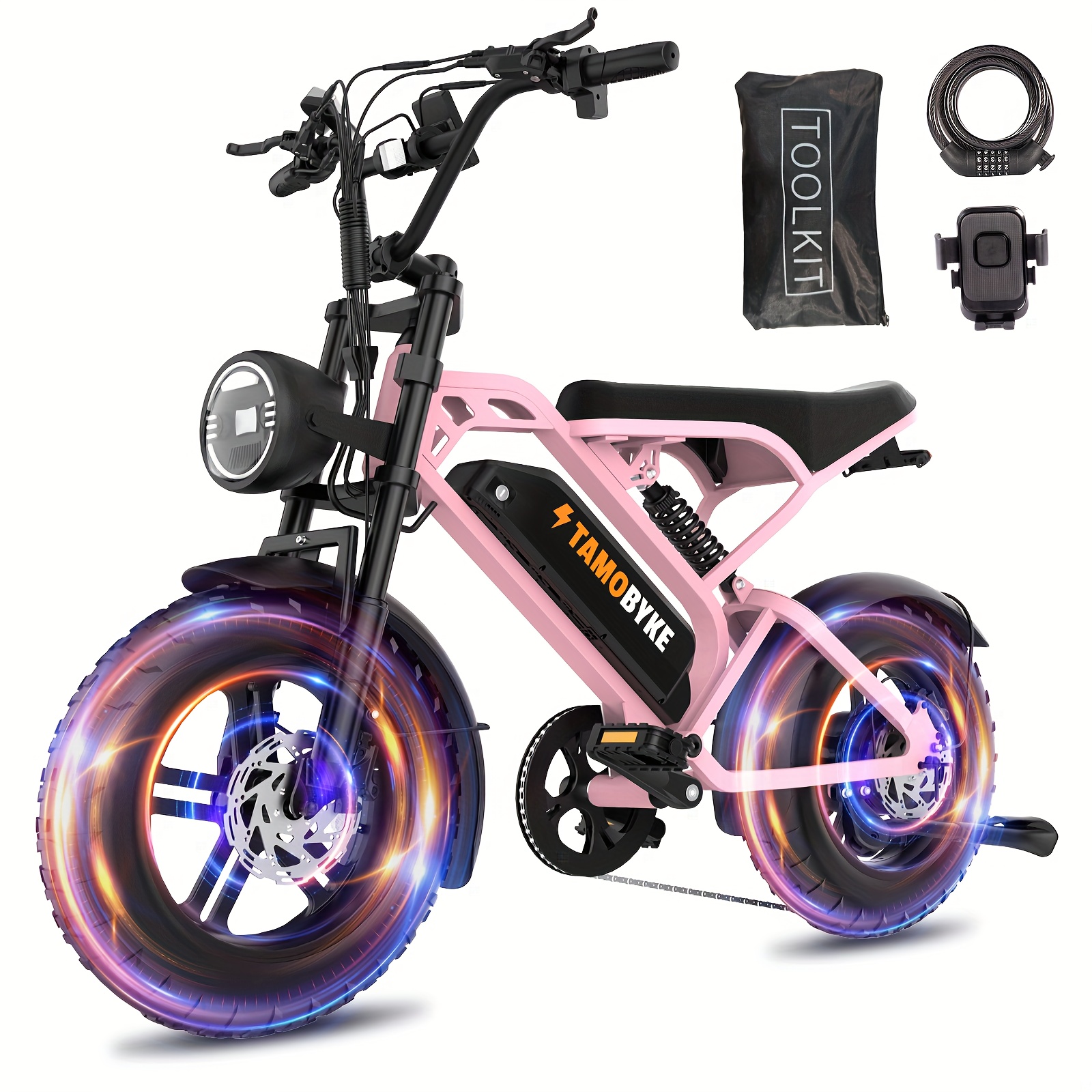       youth electric bicycle 4 inch tire electric bicycle 749w   motor 30 50 miles h 749 watt hour disassembly battery all terrain electric off road bicycle suitable for mountains snow sand       riding youth e motorized bicycle color   design   look removable battery     Product details 0