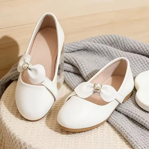cute dress up shoes Dress Shoes Flower Girl Shoes for Weeding Cute Toddler Ballet Tie Up Flats