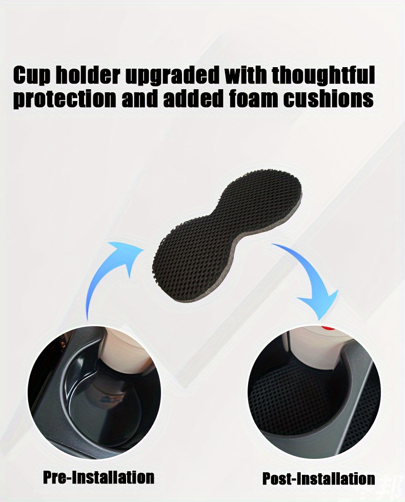 fit faux leather car armrest cushion with cup holder phone storage multifunctional booster pad for details 2