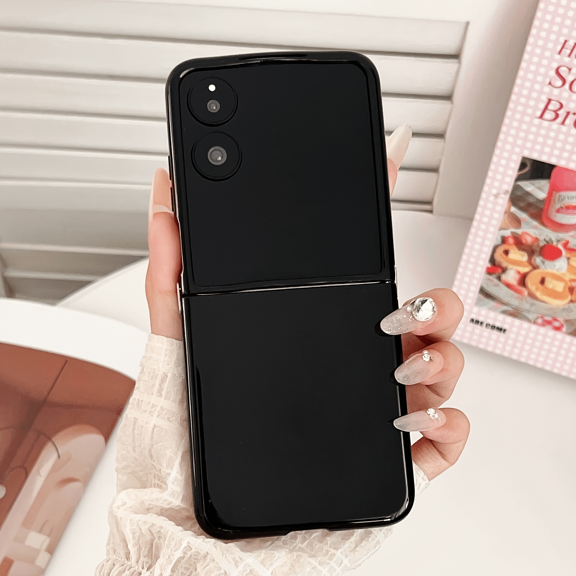 Phone Case - Candy Color Hinge Protection Case For Z Flip 3 4 5 6 7, Xiaomi Mix Flip 1 2, Moto Razr 40 50 60pro Ultra. Shockproof Soft Folding Cover, Matte End, Anti-scratch, Skin-friendly, Ultra Slim