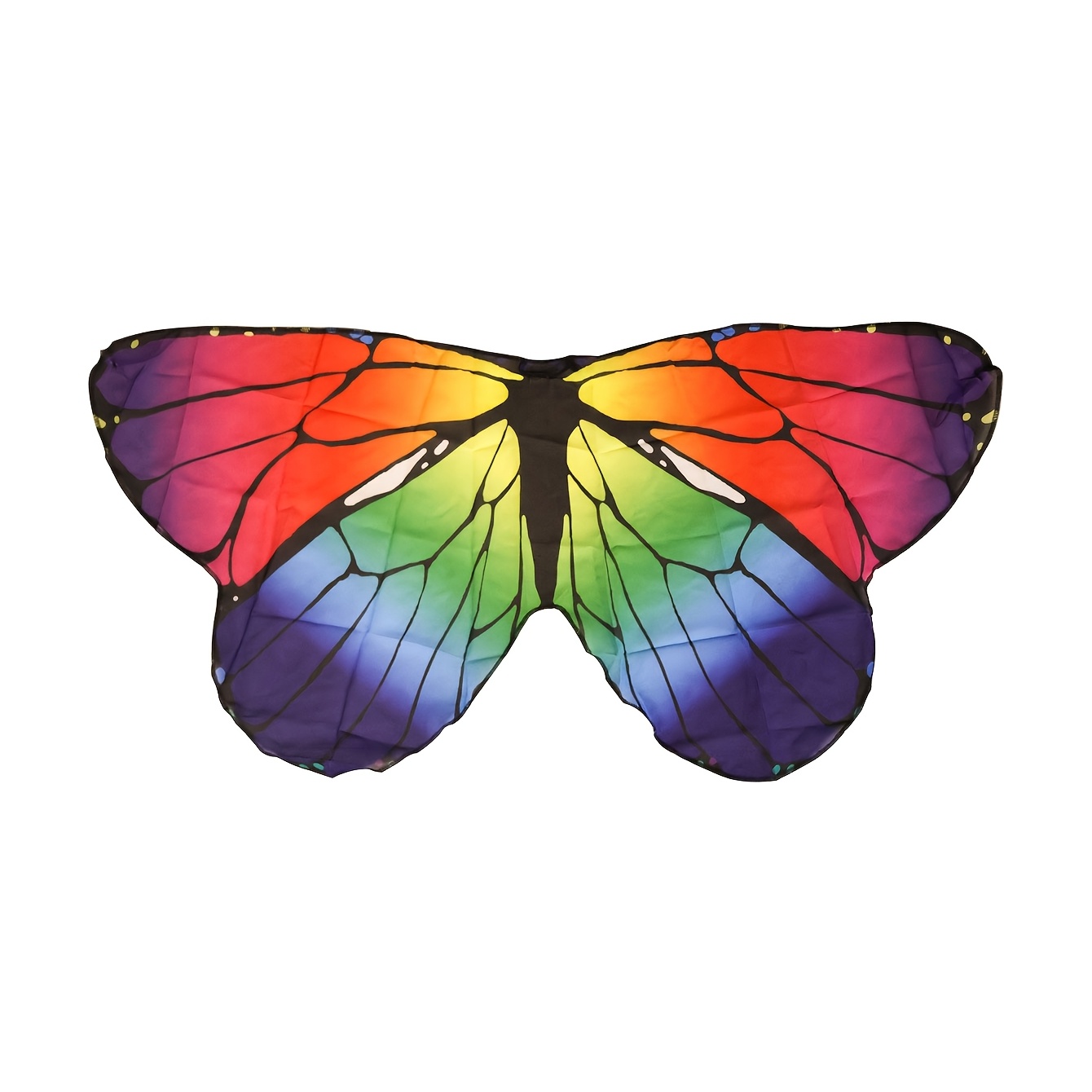 Image of Adult Women' Gradient Monarch Wings Back Decoration Adult Party Cosplay Props Fairy Wings Additions Holiday Wings Props Birthday Party Supplies Other (costume Additions), Without Battery