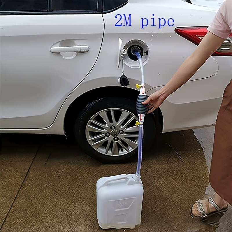 TEMU Liquid Suction Pump, Manual Fuel Transfer Pump With Fuel Hose, Portable Siphon Pump, Suitable For Gasoline, , And Other Liquids Such As Water.