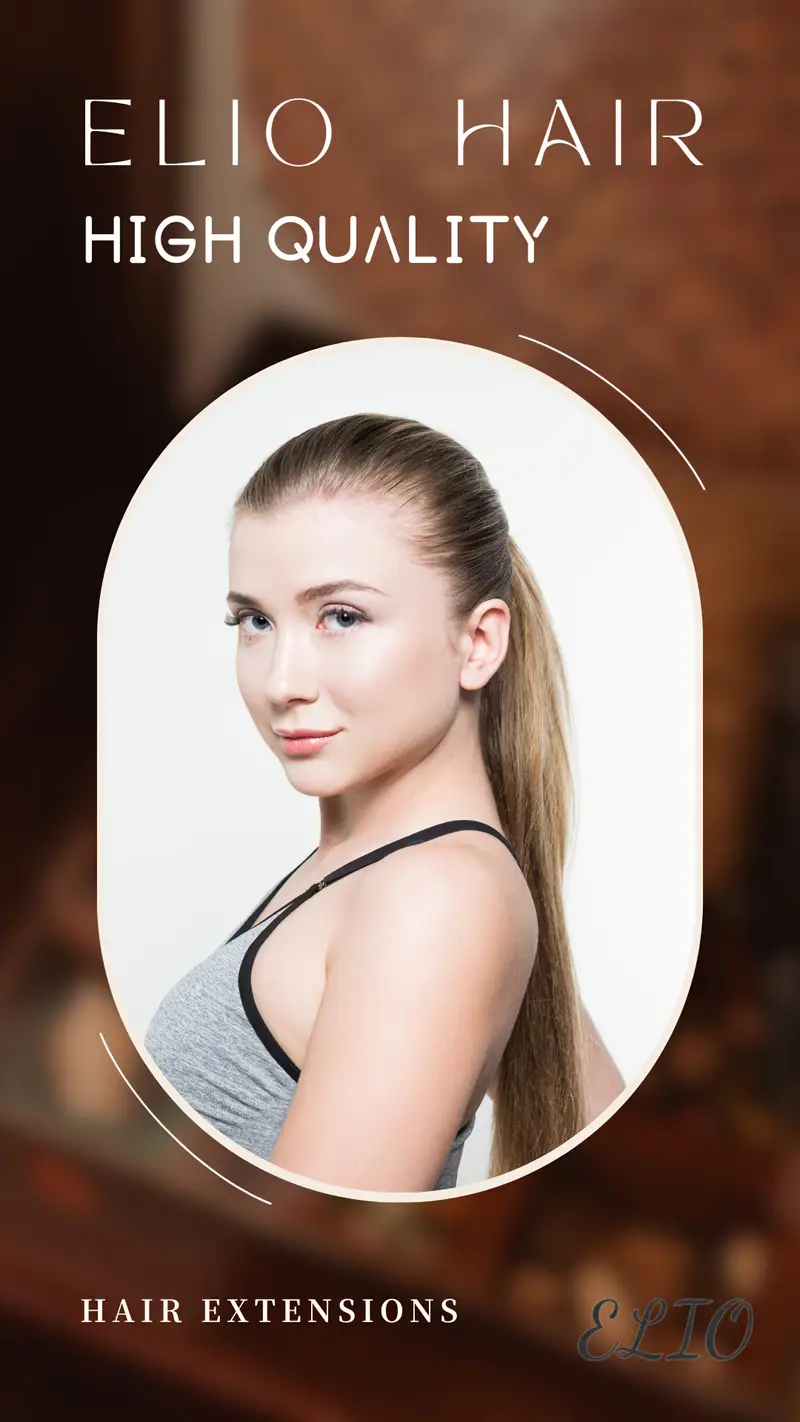 elegant 24 long straight ponytail extension for women heat resistant synthetic hair with elastic band versatile diy wrap around style adds volume length to any hairstyle ponytail hair extensions details 0