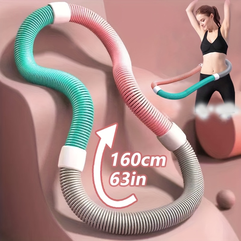 SPDJUMPER Extra Large 63-Inch Spring Fitness Ring – Low Noise, Non-Slip Grip Abdominal Trainer, Soft Material Home Gym Equipment for Women, Full Body Workout & Tummy Control, Space-Saving Durable Exercise Accessory