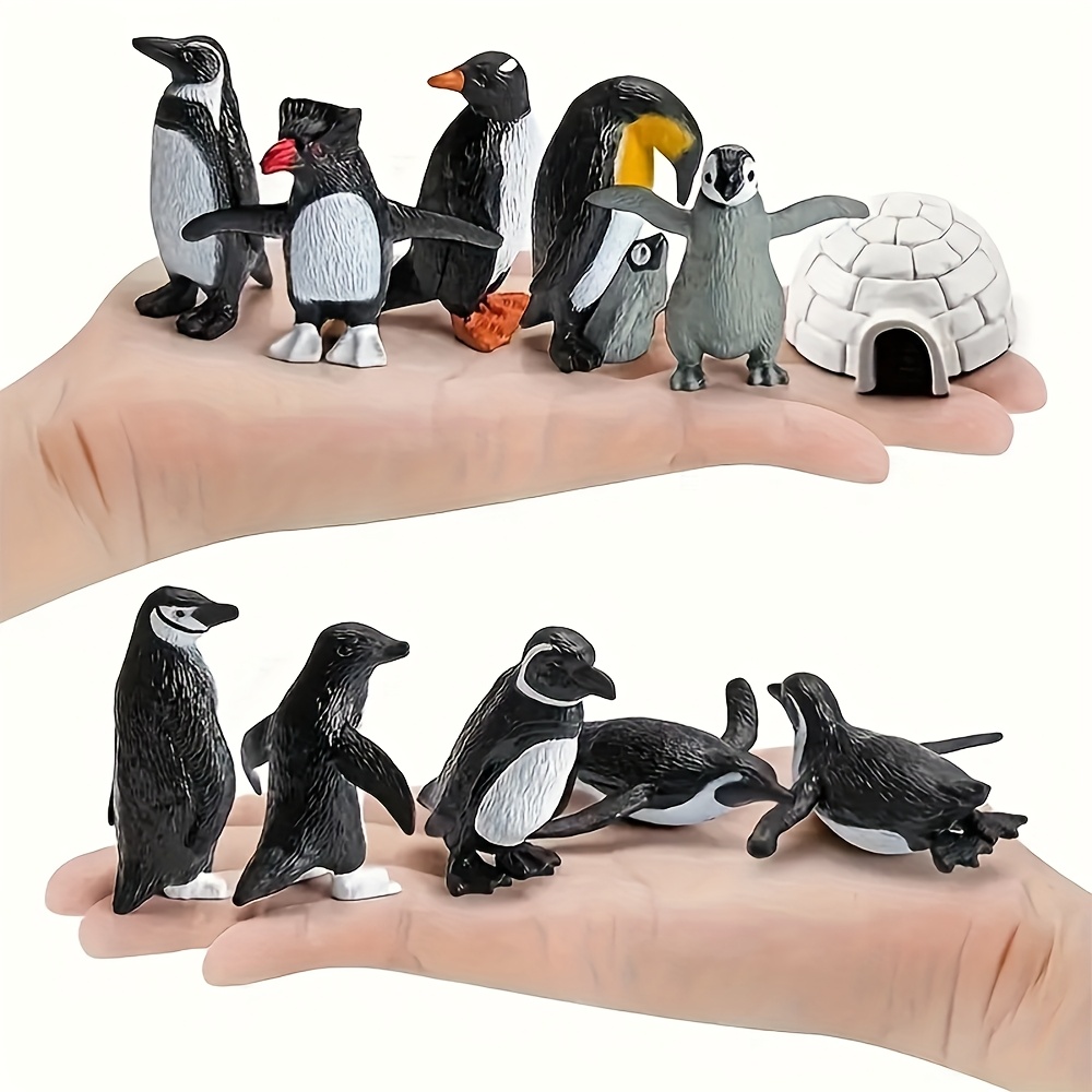 

1 Set Creative Cute Penguin Figurines, Resin Miniature Penguins, Assorted Styles For Winter Micro Landscape & Desktop Decor, Home & Holiday Ornaments, No Electricity Needed