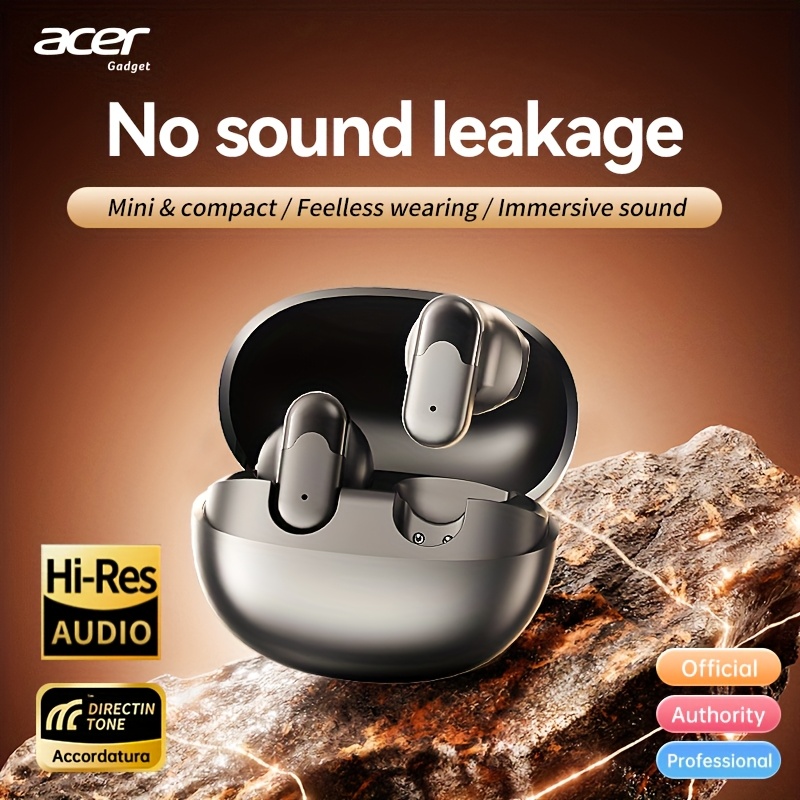 acers latest wireless earbuds feature a   ear design   with a noise canceling microphone   are lightweight and portable offering extended     wireless 6 0 headsets deliver     and   touch co