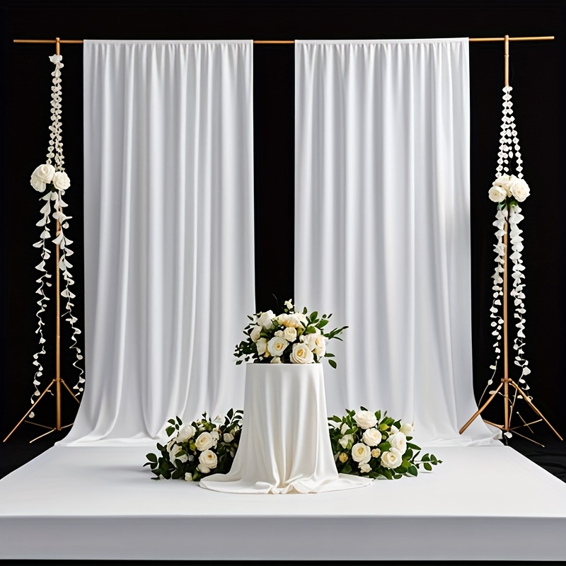 Elegant White Photography Background for Weddings and Birthdays