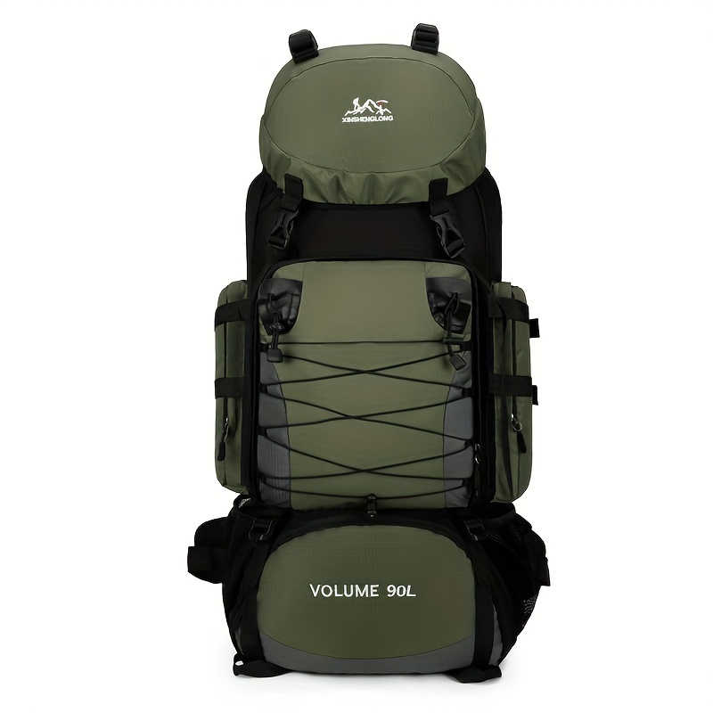 

90l Large Capacity Backpack, Unisex Durable Backpack For Outdoor Mountaineering Camping Mountaineering