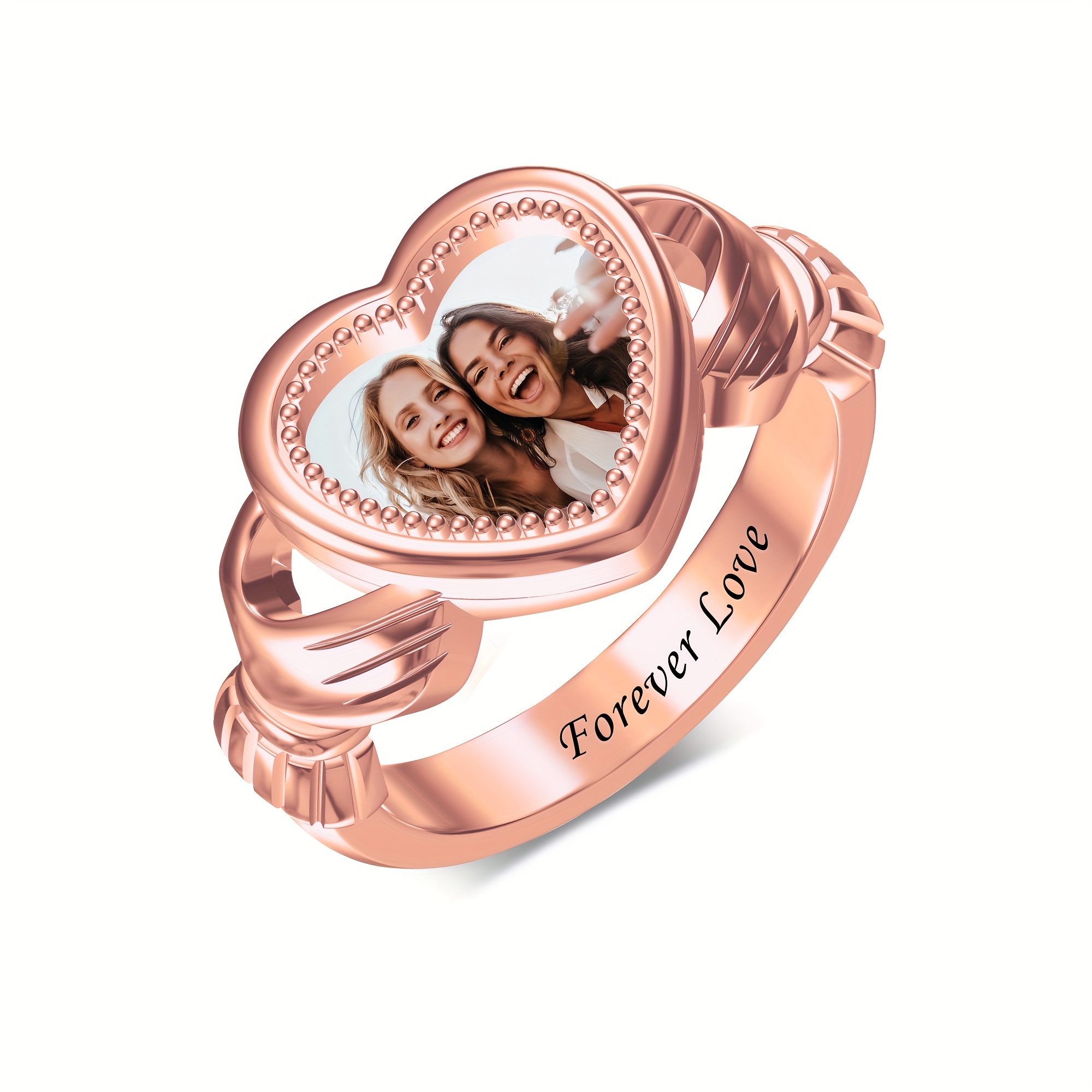 Customized Personalized Photo Rings for Commemorative Gifts