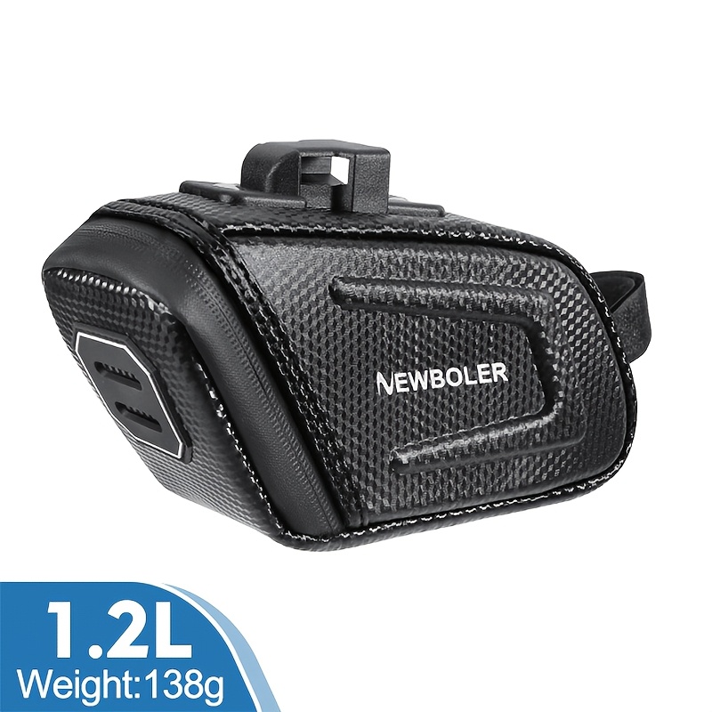 Image of Newboler 1.5l/2.5l Quick-release Bike Bag, Portable Bicycle Seat Bag, Suitable For Mountain Bikes And Road Bikes, Durable Under-seat Storage Space For Cycling Essentials, Bike Accessories