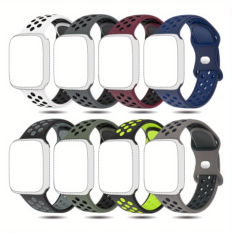 E-shop Das 8-teilige Set ist geeignet für den gesamten Bereich von Apple Watch Sportarmbändern, einschließlich 38mm, 40mm, 41mm, 42mm, 44mm, 45mm, 46mm