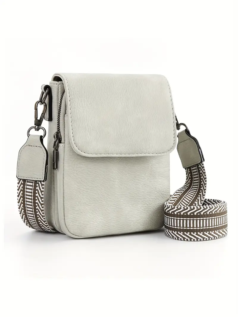 small crossbody bags for women fashion pu double compartment cell phone crossbody wallet purses with card slots details 1