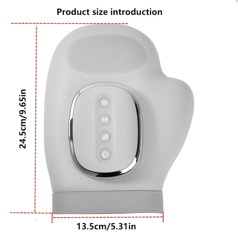 massageur de mains intelligent - cadeau idéal, massageur de mains à pression chaude avec 3   de massage et 5 modèles dondes  . parfait  , femmes et parents Détails du produit 1