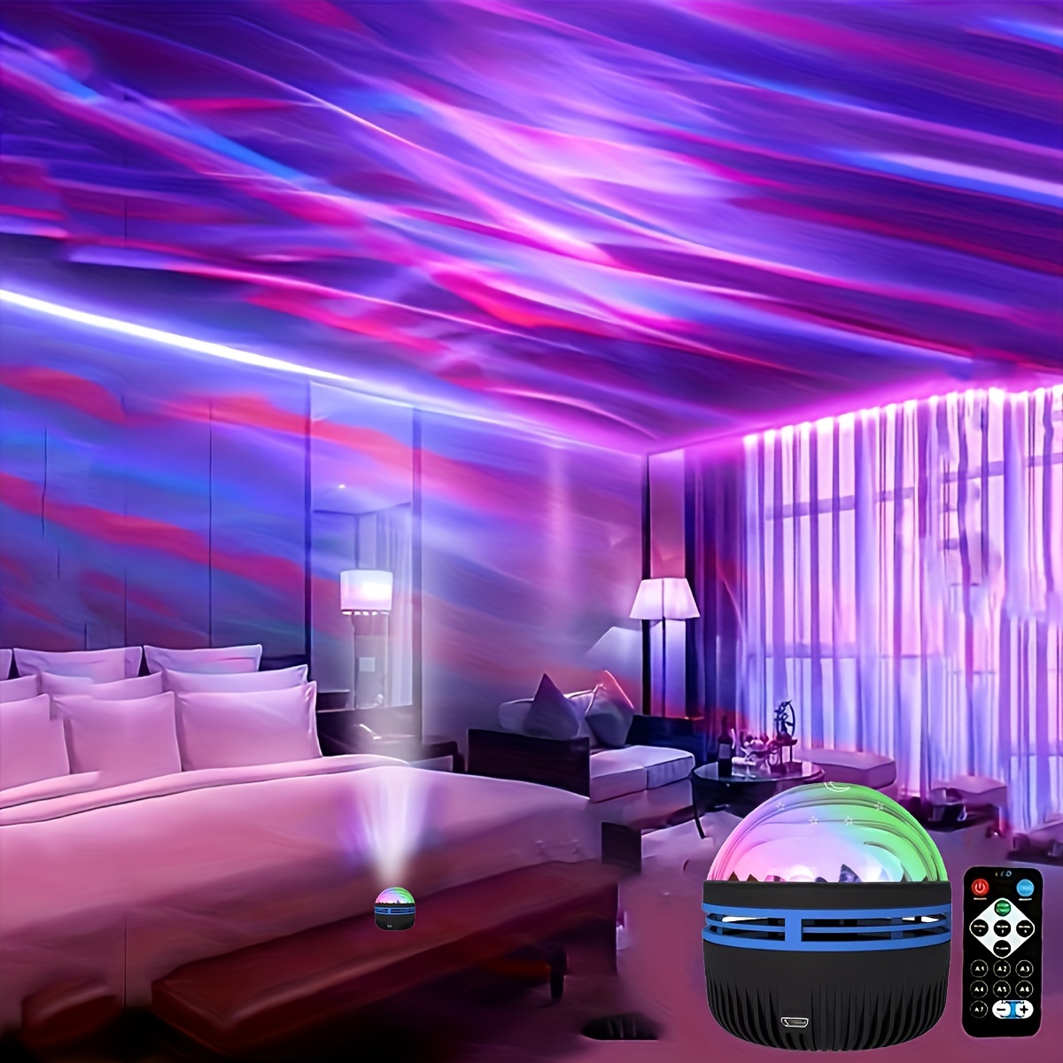 Proyector LED de galaxia para niños, Altavoz Bluetooth de estrella con luz  nocturna, lámpara de proyector Aurora para dormitorio, regalo de decoración  del hogar, luces nocturnas - AliExpress