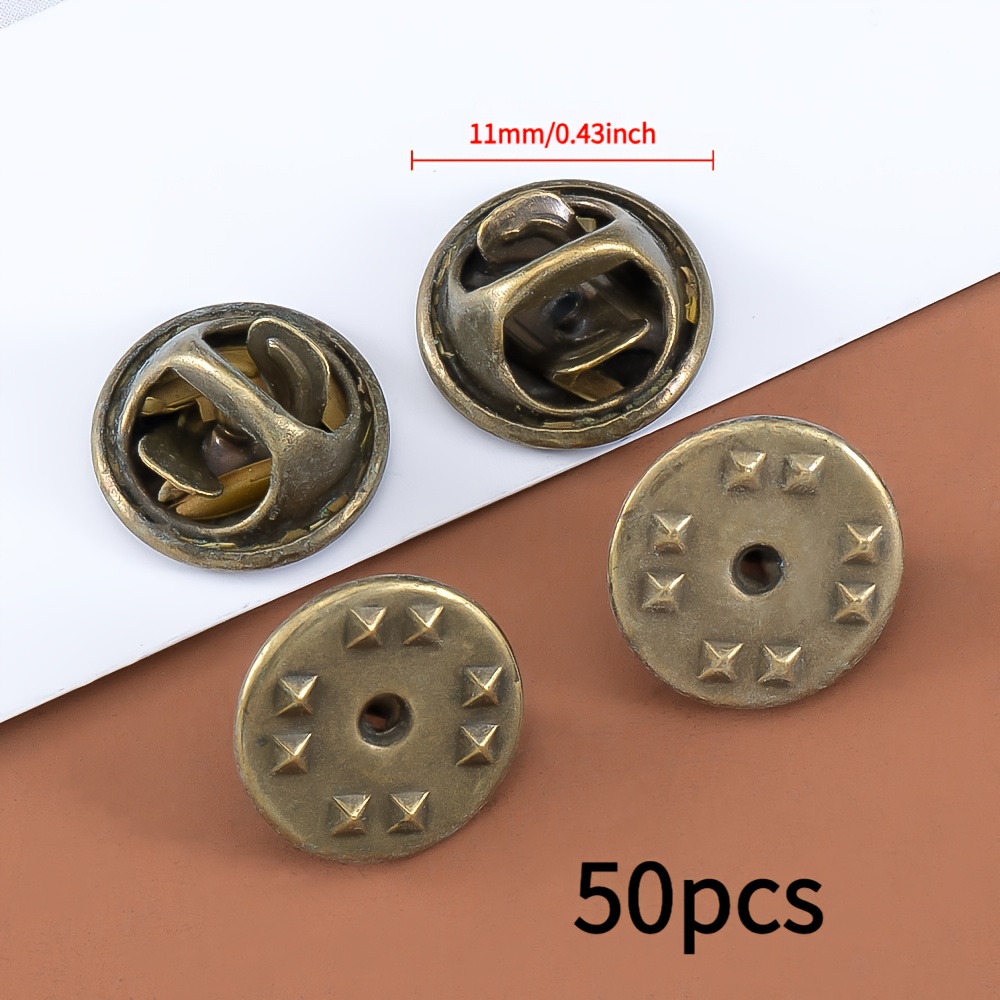 TEMU 50pz Spille Universali per Distintivi, Spille Broche, Spille di e Borchie per Creazione di Gioielli, Base per Distintivi e Parti di Ricambio