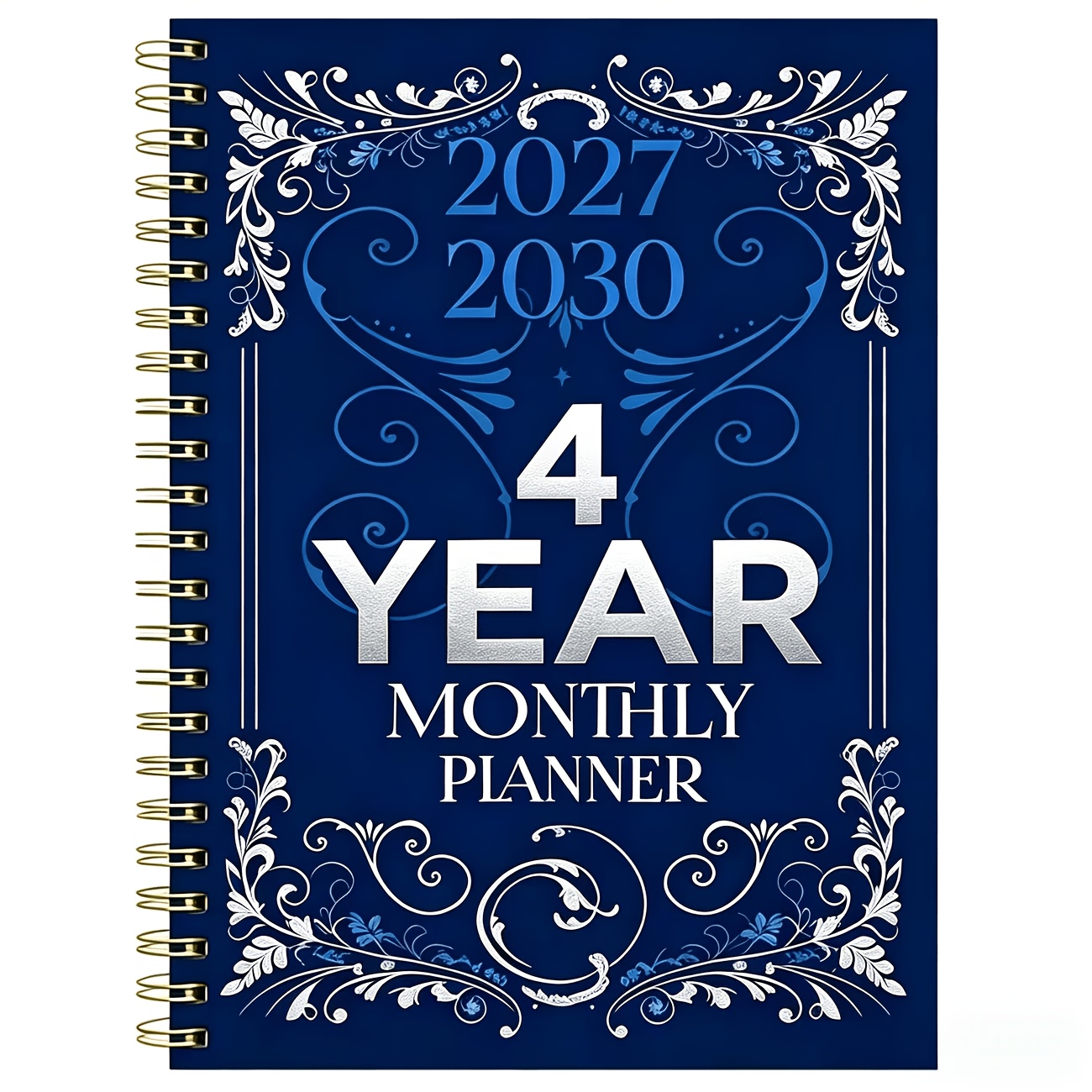 TEMU Agenda mensuel ner 2027-2030 - de 2027 à décembre 2030, agenda mensuel ner 4 ans, agenda à couverture à thème chromatique, agenda annuel ner,