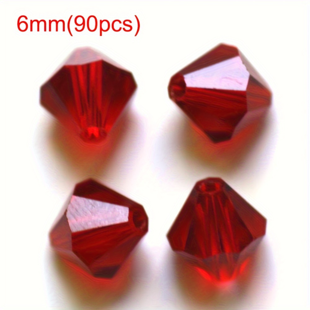 High-quality Diamond- Glass Loose Beads Jewelry Making Spacer Beads 4mm 6mm 8mm
