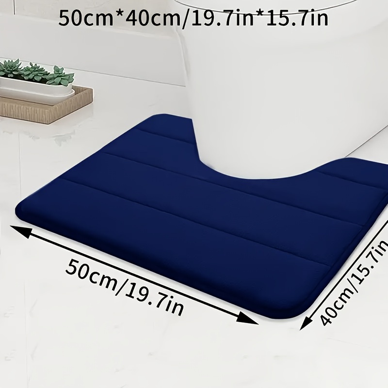 Temu U-Alakú MemóRiahabos Wc FüRdőSzobai SzőNyeg - Puha, KéNyelmes, Szuper NedvszíVó, CsúSzáSmentes, Vastag, MosóGéPben Mosható, KöNnyen SzáRadó,-image