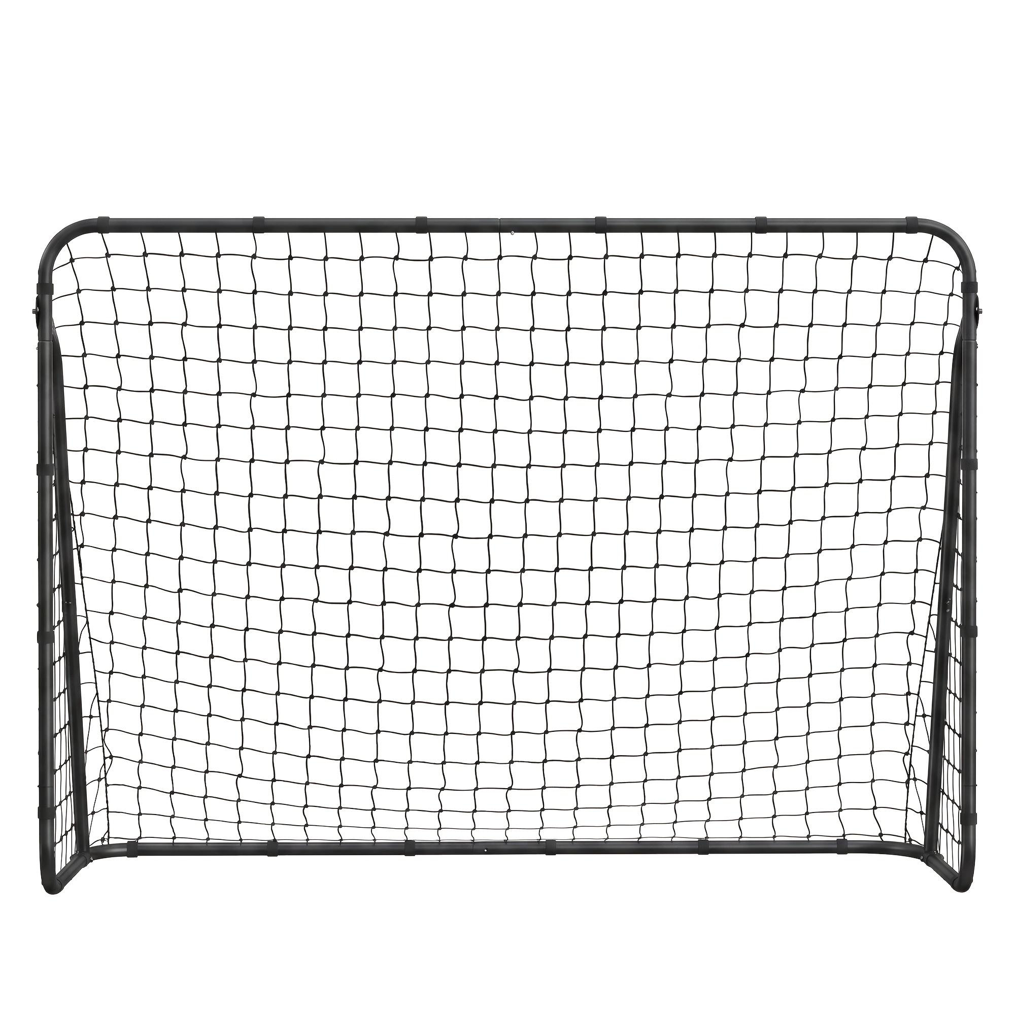 TEMU Portería de fútbol con red de PE, para todas las edades, para exterior, negra