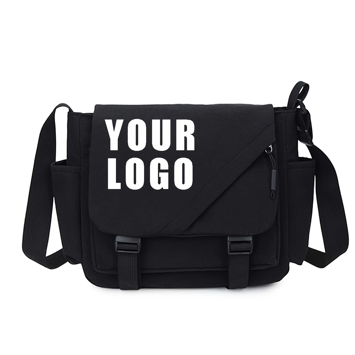 TEMU New Customizable Personalized Content Easy Commuter Crossbody Bag Women's Large Capacity Easy Solid Color Shoulder Bag Student Class Casual
