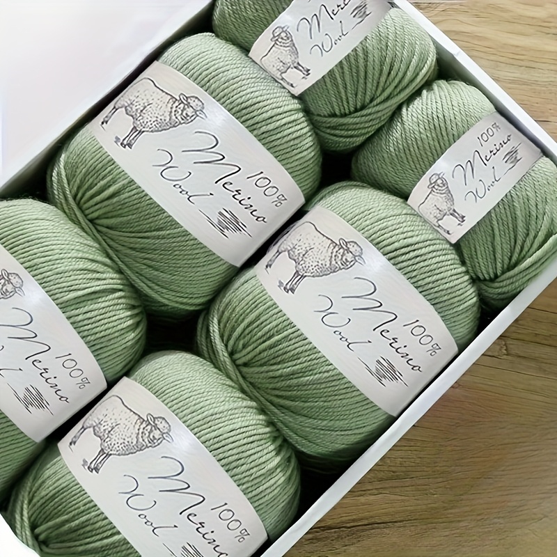 100% Merino Wool Yarn For Knitting And Crocheting Sweaters, Scarves, Hats, Crafts /soft & Cozy 6pcs Wool Yarn, 500g/1.1lb Total