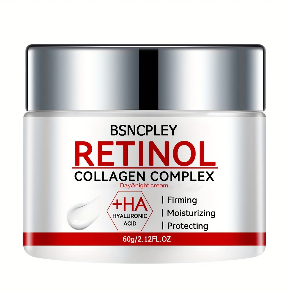 

1.06oz/30g Retinol Collagen Complex Day & Night Cream, Deeply Nourishes Skin, Increases Elasticity, Tightens Skin, Mild And Non-irritating, Suitable For All Skin Types With Plant Squalane